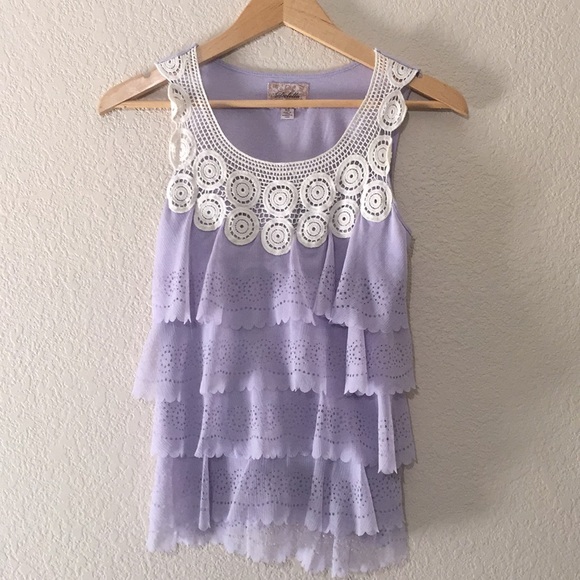 Anthropologie Tops - Anthropologie Deletta Circled Adornment Tank Top